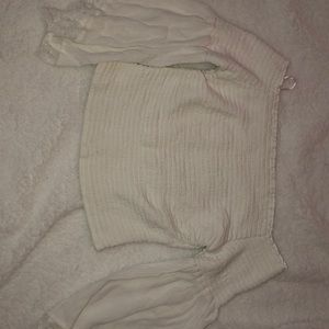 Hollister Off The Shoulder Ribbed Top